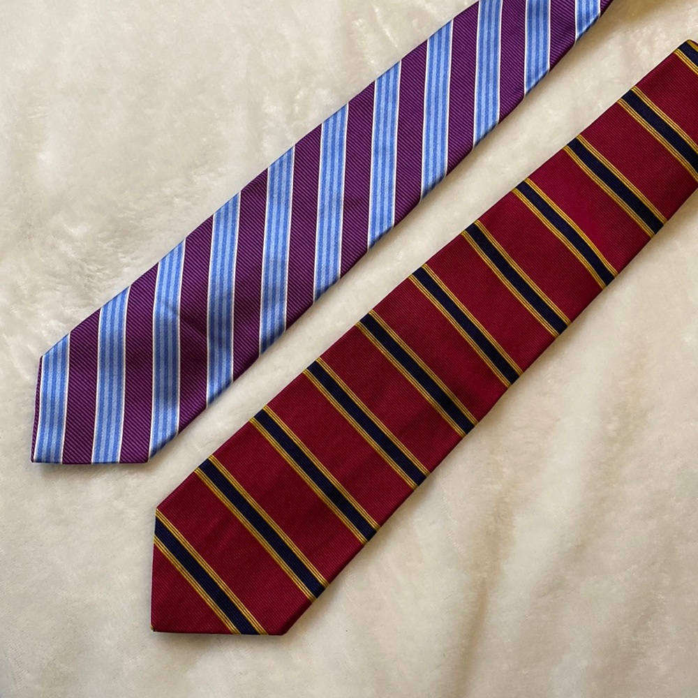 Pair Brooks Brothers Silk Ties